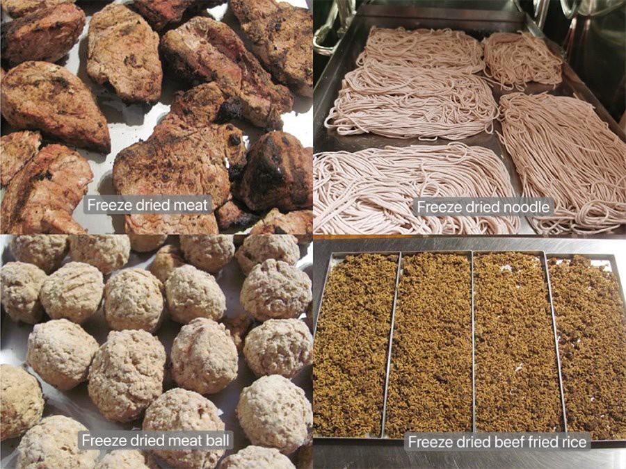freeze dried food